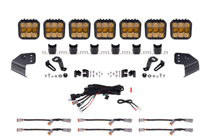 Bronco SS5 Sport CrossLink Windschutzscheibe Gelb Combo Lightbar Kit Diode Dynamics