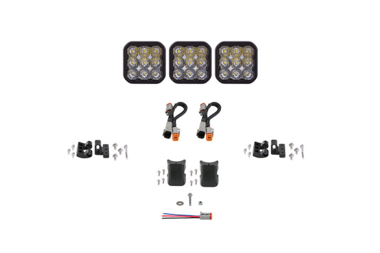 Barra de luces SS5 Pro Universal CrossLink de 3 módulos con diodo de conducción blanco dinámico