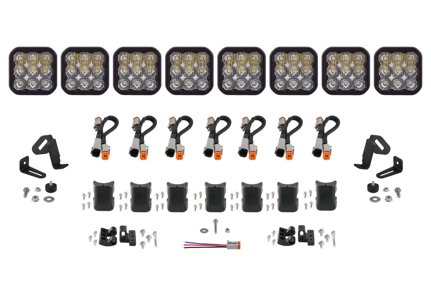 SS5 Pro Universal CrossLink 8-Pod Lichtleiste Weiß Fahrdiodendynamik