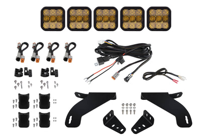 Kit de barra de luces CrossLink para rejilla SS5 para Ford F-150 2021-2022, Sport Yellow Combo Diode Dynamics