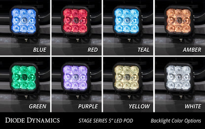 SS5 Stoßstangen-LED-Pod-Light-Kit für 2021-2022 Ford F-150, Sport Yellow Combo Diode Dynamics