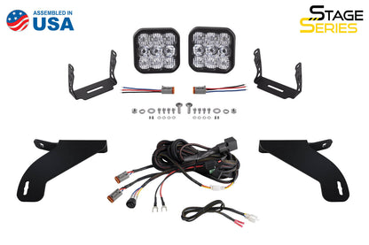 SS5 Bumper LED Pod Light Kit for 2021-2022 Ford F-150, Sport White Driving Diode Dynamics