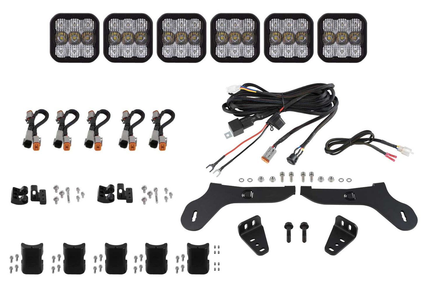 Kit de barra de luces CrossLink para rejilla SS5 para Ford Raptor Sport 2017-2020 Combo Diode Dynamics