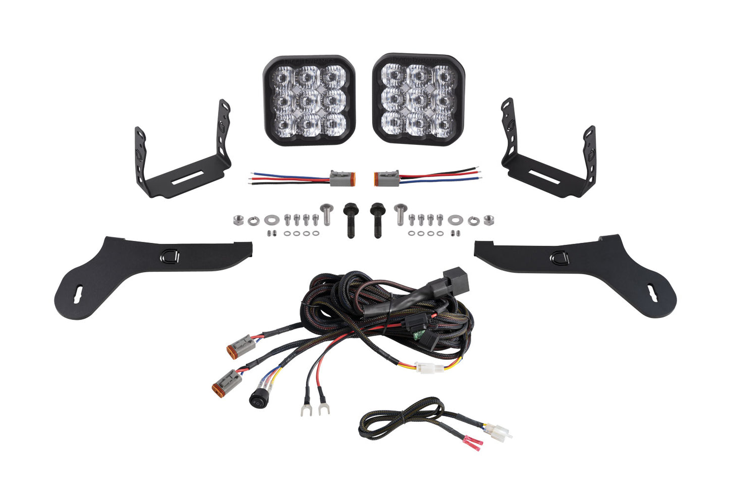 Kit de luces LED para parachoques SS5 para Ford Raptor Sport 2017-2020, dinámica de diodos de conducción blancos