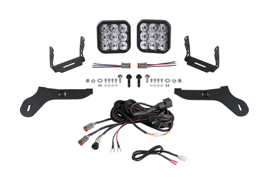 SS5 Bumper LED Pod Light Kit for 2017-2020 Ford Raptor Pro White Driving Diode Dynamics