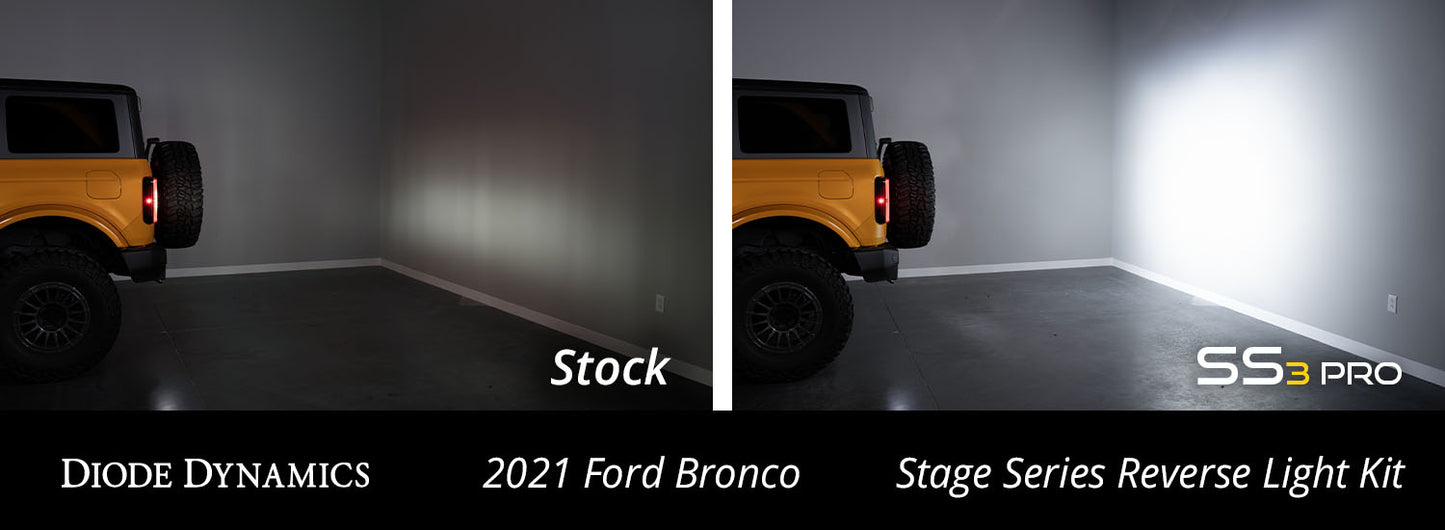 Stage Series Reverse Light Kit for 2021-2022 Ford Bronco SS3 Pro Diode Dymanics