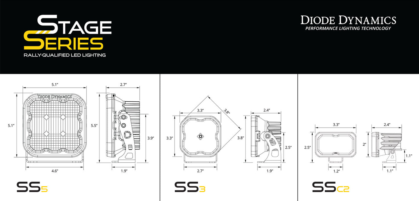 Stage Series Ditch Light Kit für Toyota Tundra (2022+)