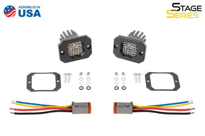 Módulo LED empotrado de inundación blanca Stage Series C1R (par) Diode Dynamics