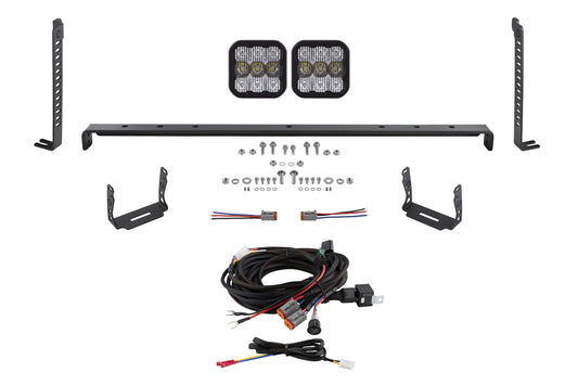 Kit de 2 luces LED para parrilla Stealth SS5 para Toyota 4Runner 2014-2023, dinámica de diodos combinada Pro White