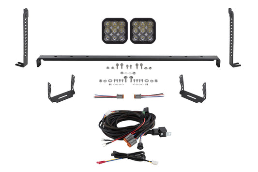 Kit de 2 luces LED para parrilla Stealth SS5 para Toyota 4Runner 2014-2023, dinámica de diodos de conducción en blanco deportivo