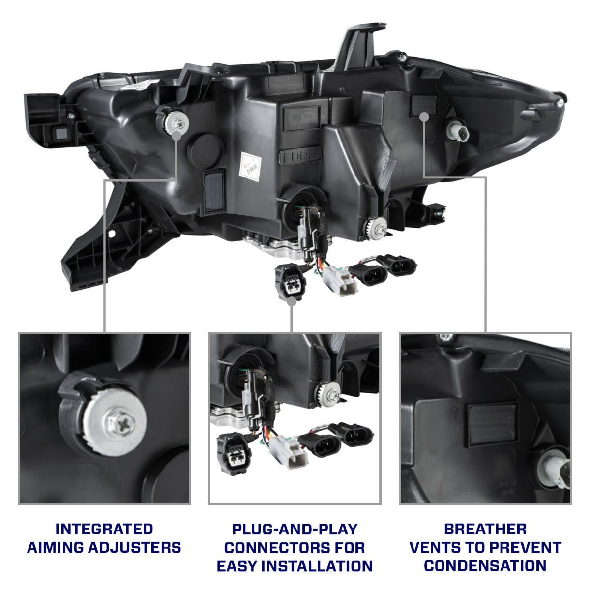 2016-2023 Toyota Tacoma Sequential LED Projector Headlights w/ Selectable DRL