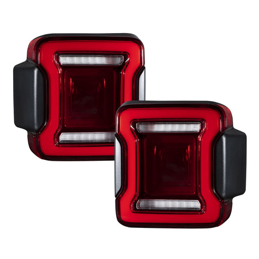 2018-2022 Jeep Wrangler LED Tail Lights Red Pair Form Lighting
