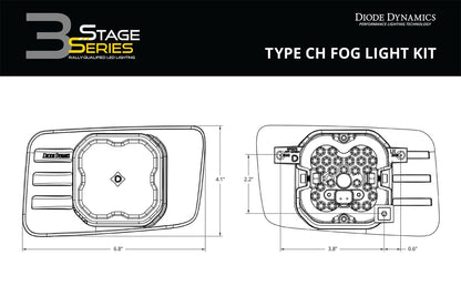 SS3 LED Fog Light Kit for 2007-2014 Chevrolet Silverado HD