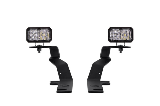 Stage Series 2 Inch LED Ditch Light Kit for 2015-2020 Ford F-150, Sport White Combo