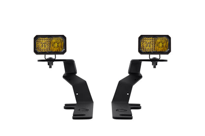 Stage Series 2 Inch LED Ditch Light Kit for 2015-2020 Ford F-150, Pro Yellow Combo