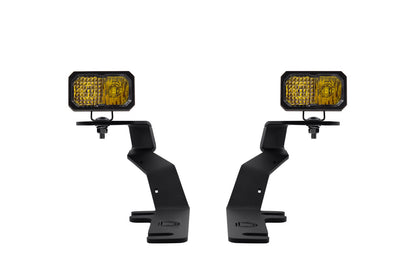 Stage Series 2in LED Ditch Light Kit for 2017-2020 Ford Raptor, Sport Yellow Combo Diode Dynamics