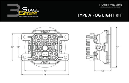 SS3 LED-Nebelscheinwerfer-Kit für Ford Mustang 2015–2017