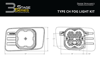 SS3 LED Fog Light Kit for 2015-2020 GMC Yukon