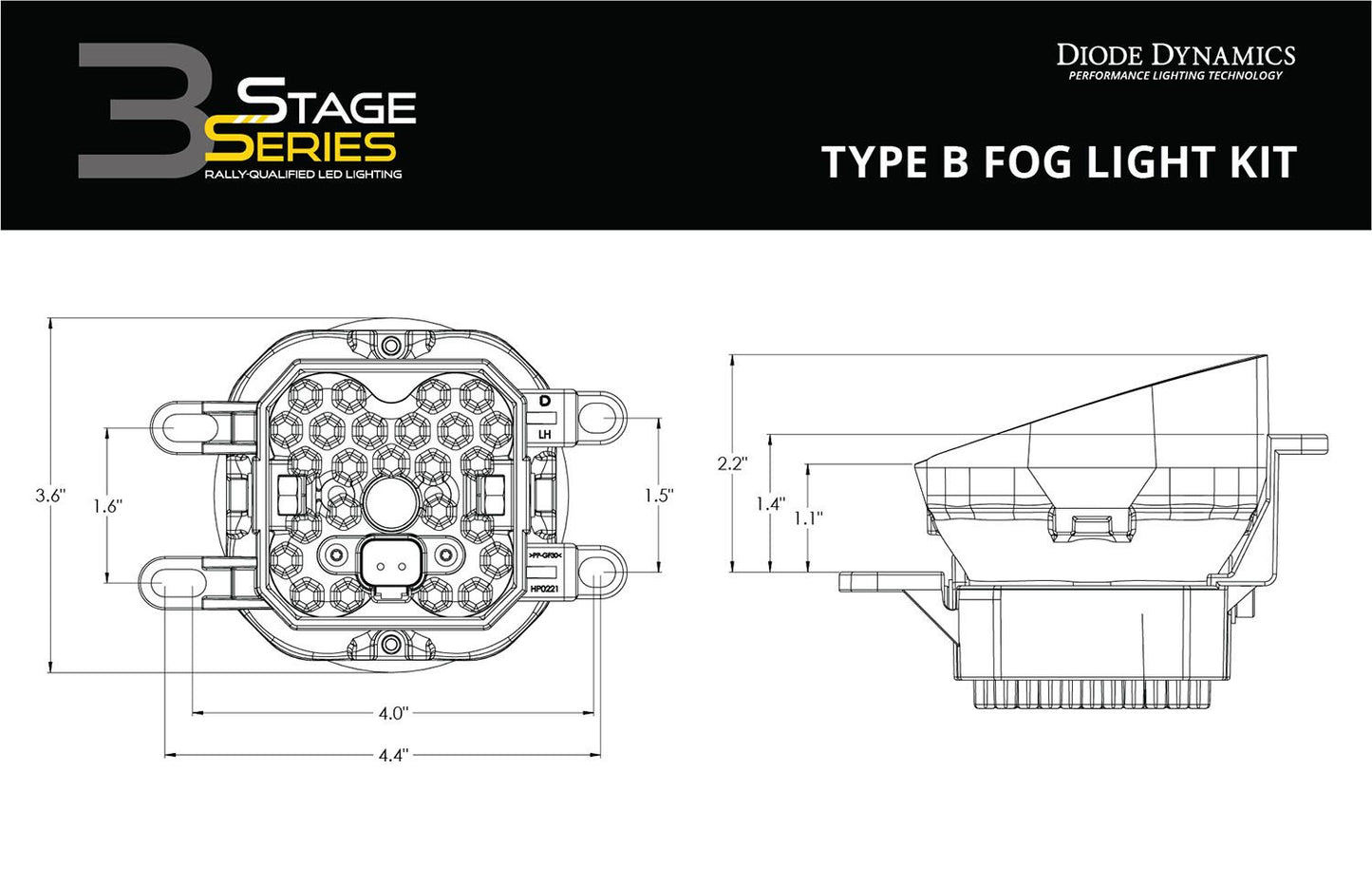 SS3 LED Fog Light Kit for 2015-2017 Subaru Legacy